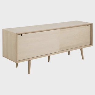 Hjem Interiors Tilda Blank Eiken Dressoir met Schuifdeuren en 5-Lades