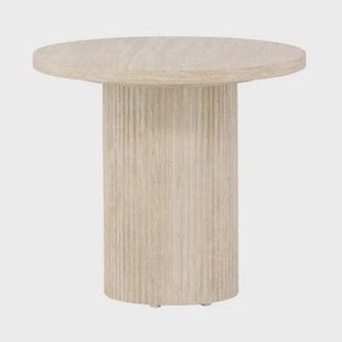 Nest living Nohr Ronde Houten Salontafel Beige - Ø 50 cm