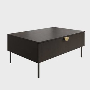 Meubella - Salontafel Monor - Zwart eiken - 100 cm