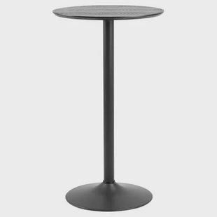 Giga Living - Bartafel Rond - Zwart - Ø60x105cm - Ivsta