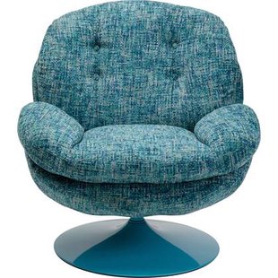 Kare Design Cosy Draaifauteuil - blauw