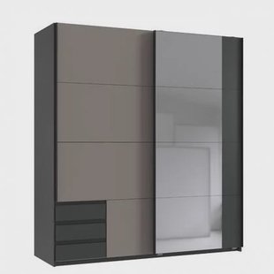 Kledingkast Elsen - Antraciet|Grijs|Taupe - MDF Kledingkast Elsen - Antraciet|Grijs|Taupe - MDF