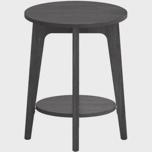 ACAZA Bijzettafel - Nachtkastje - Kleine Salontafel - Zwart - 50x40x40 cm - Banktafel