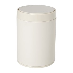 Prullenbakje - beige - 1.5 liter