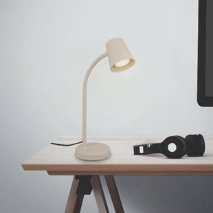 Briloner Tafellamp Skriva, beige, metaal, GU10, 38 cm, draaibaar