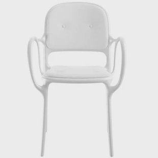 Milà gestoffeerde stoel wit