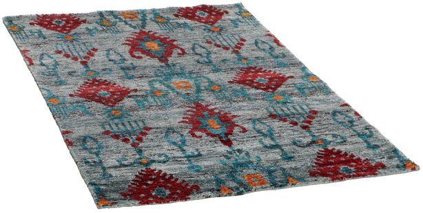 Rezas - Sari Silk - 180423, Multicolour (Black) - 140x200