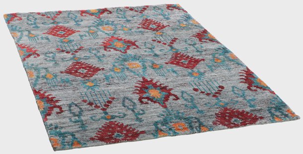 Rezas - Sari Silk - 180423, Multicolour (Black) - 170x240