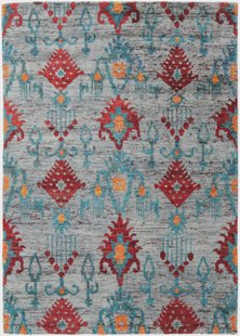 Rezas - Sari Silk - 180423, Multicolour (Black) - 200x300