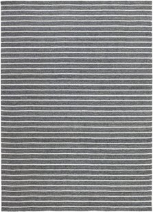 Rezas - Nouveau Stripes - CHP-16-11, Dark Grey White (Black) - 140x200
