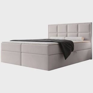 NADUVI Collection Boxspring Antonia velvet met opbergvak 140x200