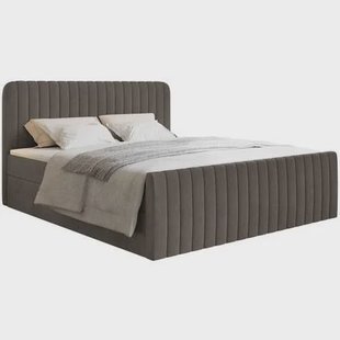 NADUVI Collection Boxspring Adrien velvet met opbergvak 180x200