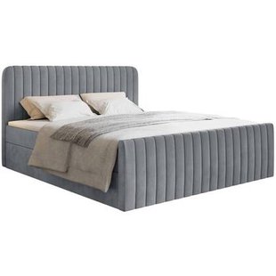 NADUVI Collection Boxspring Adrien velvet met opbergvak 140x200