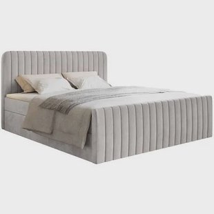 NADUVI Collection Boxspring Adrien velvet met opbergvak 160x200