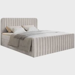 NADUVI Collection Boxspring Adrien velvet met opbergvak 180x200