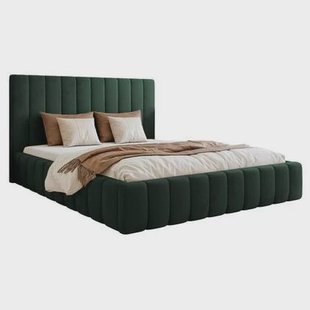 NADUVI Collection Bedframe Flores velvet 160x200 met opbergvak