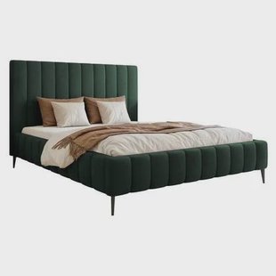NADUVI Collection Bedframe Flores velvet 140x200 met opbergvak