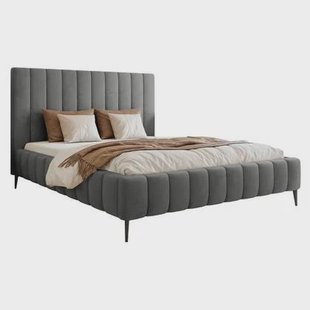 NADUVI Collection Bedframe Flores velvet 140x200 met opbergvak