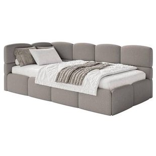 NADUVI Collection Jeugdbed incl matras Chloe links bouclé 90x200 met