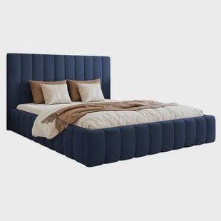NADUVI Collection Bedframe Flores velvet 140x200 met opbergvak