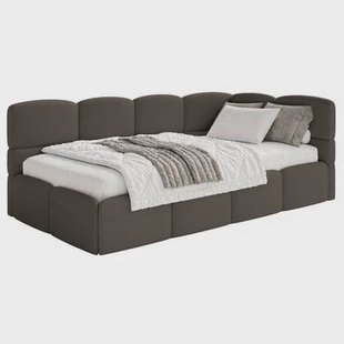 NADUVI Collection Jeugdbed incl matras Chloe rechts bouclé 90x200 met
