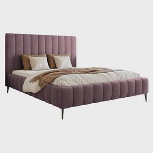 NADUVI Collection Bedframe Flores velvet 140x200 met opbergvak