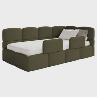 NADUVI Collection Jeugdbed incl matras Chloe rechts bouclé 90x200 met