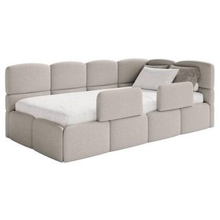 NADUVI Collection Jeugdbed incl matras Chloe rechts bouclé 90x200 met