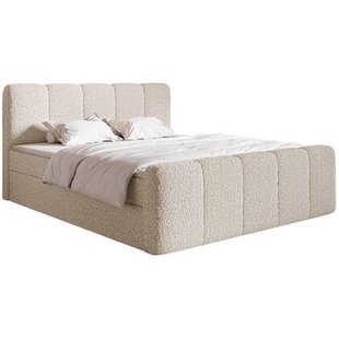 NADUVI Collection Boxspring Chloe 140x200 bouclé met opbergruimte