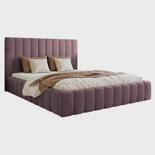 NADUVI Collection Bedframe Flores velvet 180x200 met opbergvak