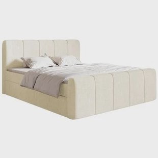NADUVI Collection Boxspring Chloe 140x200 chenille met opbergruimte