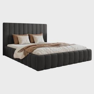 NADUVI Collection Bedframe Flores velvet 160x200 met opbergvak