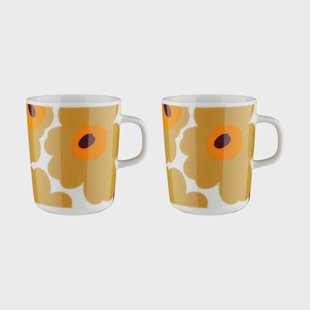 Marimekko Unikko mok 2,5 dl 2-pack Wit