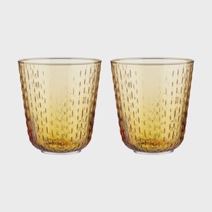 Marimekko Syksy tumbler glas 36 cl 2-pack Beige