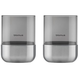 Blomus Calma Waxinelichthouder XS Set Van 2 Roestvrij Staal Matt