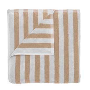 Blomus Arto Badlaken Met Dikke Strepen 70x140 Micro Chip/Tan