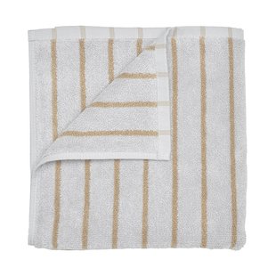 Blomus Arto Badlaken Met Dunne Strepen 70x140 Micro Chip/Tan