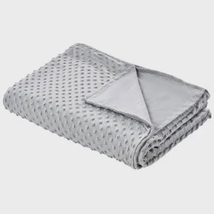 Beliani-CALLISTO-Verzwaringsdeken hoes-Grijs-135 x 200 cm-Polyester