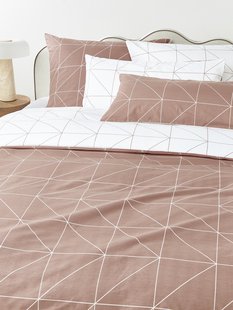 Katoenen dekbedovertrek Marla met patroon