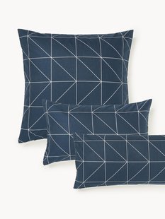 Katoenen kussensloop Marla met patroon