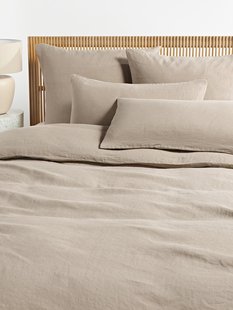 Gewassen linnen dekbedovertrek Airy