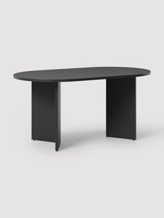 Ovale houten eettafel Toni, 200 x 90 cm