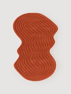 Handgetuft wollen vloerkleed Aliza in organische vorm