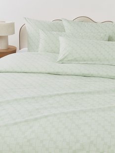 Perkal katoenen dekbedovertrek Inki met geometrische print