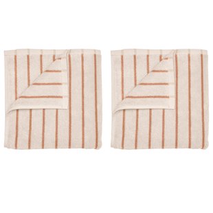 Blomus Arto Gastendoek 30x50 Set Van 2 Moonbeam/Amber Brown