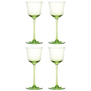 Serax Grace By Ann Demeulemeester Witte Wijnglazen Set Van 4 Groen