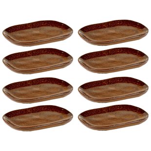 Serax La Nouvelle Table By Merci Gebaksbordje 6,5x9,8 Set Van 8 Ocher/Brown