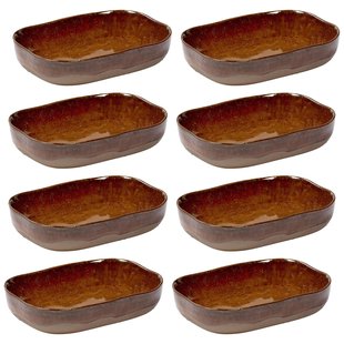 Serax La Nouvelle Table By Merci Schaaltje 10,5x14,5 Set Van 8 Ocher/Brown