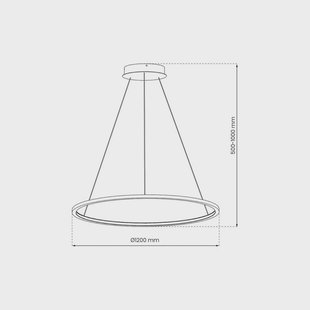 Milagro Lighting LED hanglamp Saturno, Ø 120 cm, goudkleurig, 1-lamp, 4.000 K