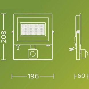 Philips LED-buitenspot Lois UE Sensor, 24 W, 3.000 K IP65
